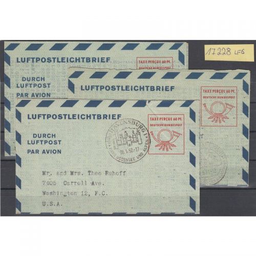 Bund 1950, Mich.-Nr.: LF 6 b  gebraucht 3 mal
