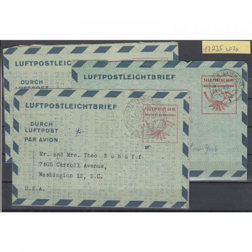 Bund 1951, Mich.-Nr.: LF 7 a  gebraucht  3 mal