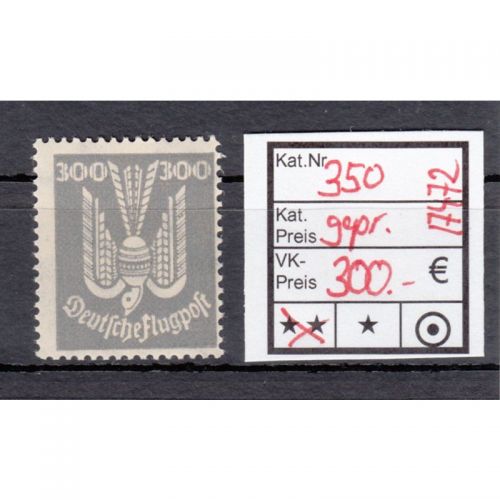 DR 1924, Mich.-Nr.: 350 **  geprüft/Befund