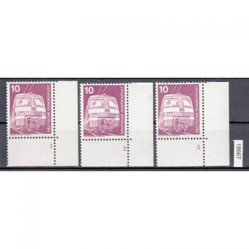 Bund 1975, Mich.-Nr.: 847 ** Eckrand FN  1-3