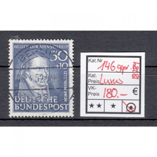 Bund 1951, Mich.-Nr.: 146 LUXUS Gestempelt geprüft  Berlin-Charlottenburg