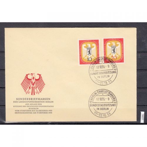 Berlin 1955, Mich.-Nr.: 129+30 FDC