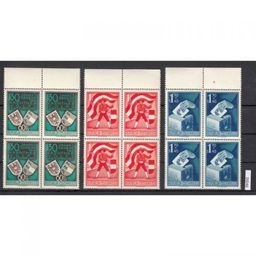 Österreich 1950, Mich.-Nr.: 952-954 ** 4er-Block