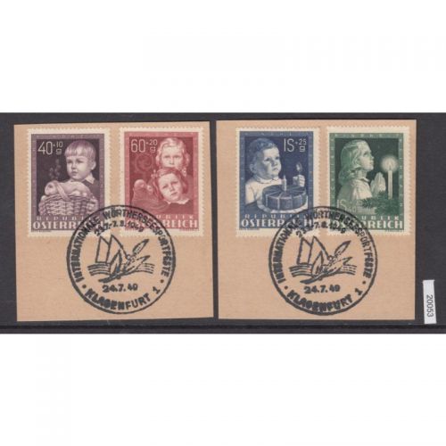 Österreich 1949, Mich.-Nr.: 929-932 gestempelt