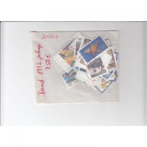 Bund 1992, Mich.-Nr.: 1582-1644 Gestempelt Komplett