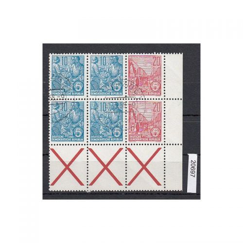 DDR 1955, Mich.-Nr.: W 5 gestempelt (Richter S15+17)