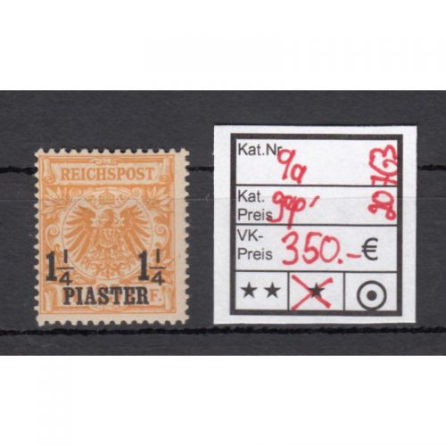 DAP Türkei 1889, Mich.-Nr.: 9 a * geprüft  Attest