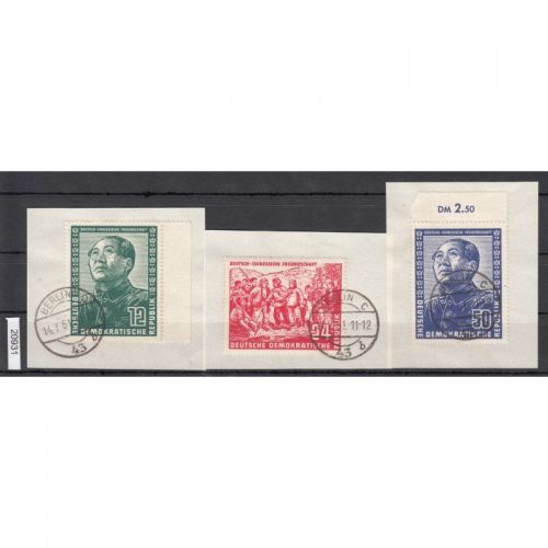 DDR 1951, Mich.-Nr.: 286-88 gestempelt Luxus