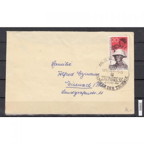 DDR 1958, Mich.-Nr.: 662 gestempelt/Brief Bedarf