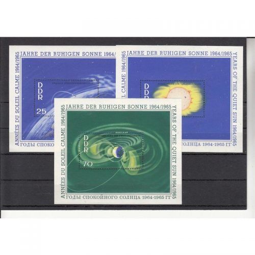 DDR 1964, Mich.-Nr.: 1081-83 Block 20-22 **
