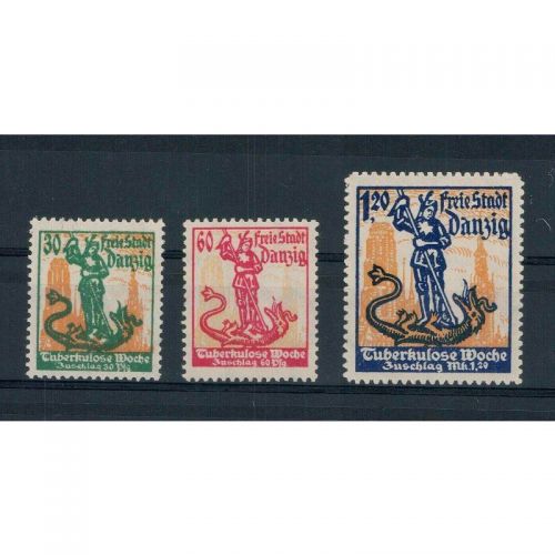 Danzig 1921 Mi.Nr. 90-92 *