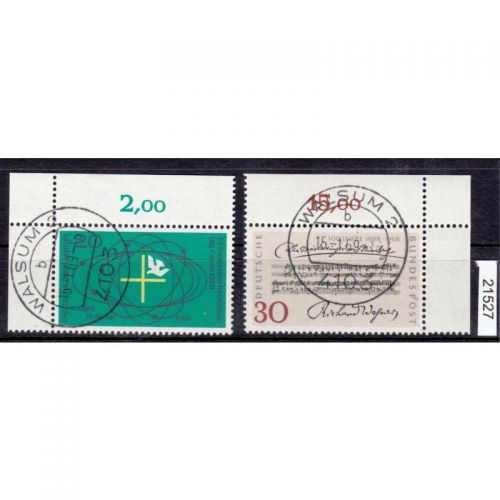 Bund 1968, Mich.-Nr.: 566+568 gestempelt+gummi Eckrand
