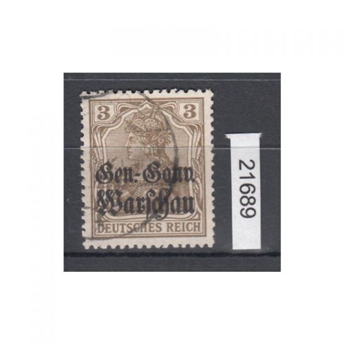 Polen 1916, Mi.-Nr. 7 b  gestempelt geprüft