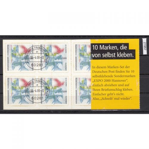 Bund 2000, Mich.-Nr.: MH 40 EXPO gestempelt