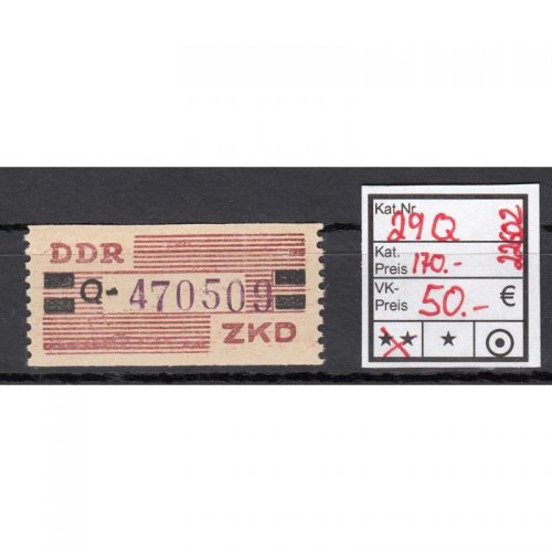 DDR Dienst B 1959, Mich.-Nr.: B 29 Q **  Original