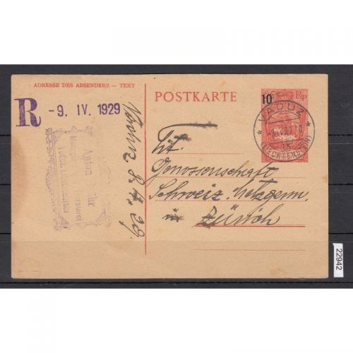 Liechtenstein 1925 : Mi.-Nr.:P5 gestempelt