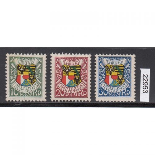 Liechtenstein 1927 : Mi.-Nr.:75-77 **  lesen