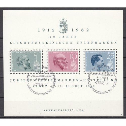 Liechtenstein 1962 : Mi.-Nr.:Block 6 gestempelt