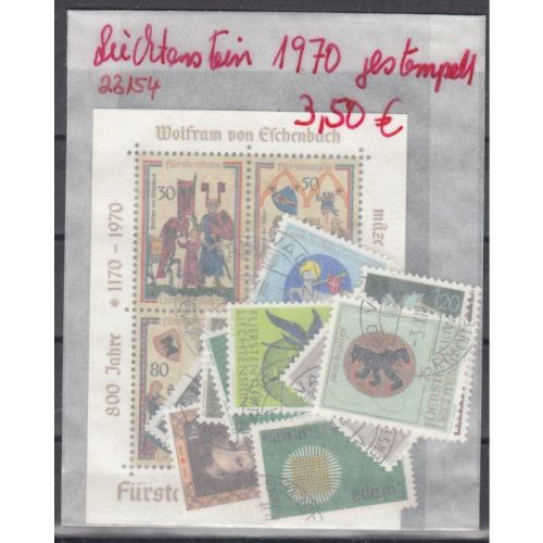 Liechtenstein 1970 gestempelt Komplett