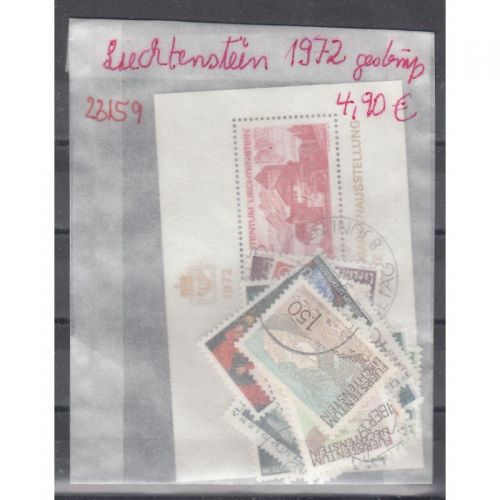 Liechtenstein 1972 gestempelt Komplett
