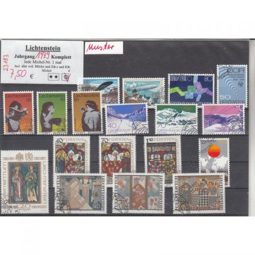 Liechtenstein 1979 gestempelt Komplett