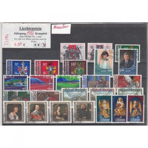 Liechtenstein 1982 gestempelt Komplett