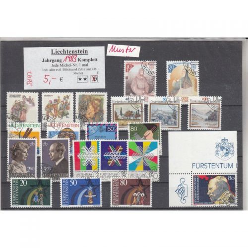 Liechtenstein 1983 gestempelt Komplett