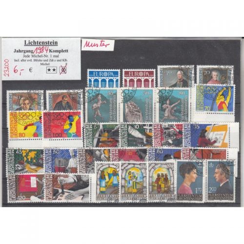Liechtenstein 1984 gestempelt Komplett