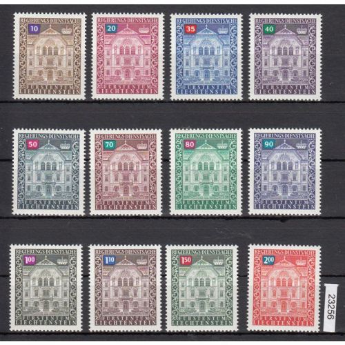 Liechtenstein 1976 : Mi.-Nr.:Dienst 57-68 **