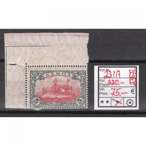 Kolonien Samoa 1915, Mich.-Nr.: 23 I A *