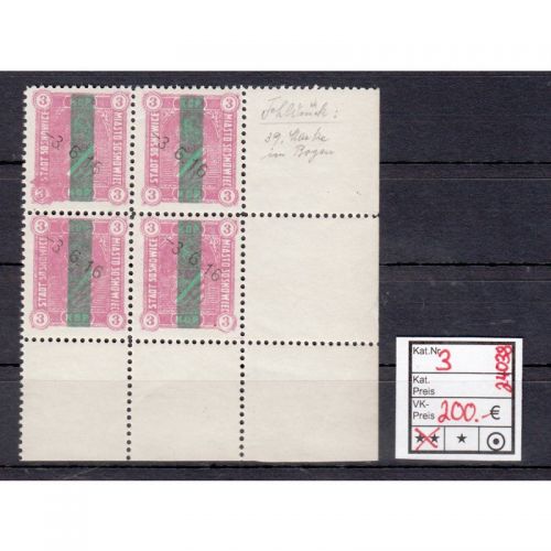 Polen Lokalpost Sosnowice 1917, Mi.-Nr.3 **