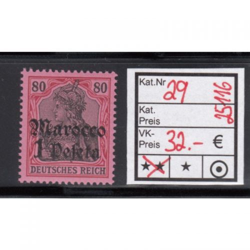 DAP Marokko 1905, Mich.-Nr.: 29  **