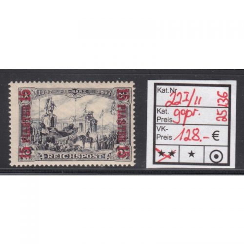 DAP Türkei 1900, Mich.-Nr.: 22 I/II **  geprüft