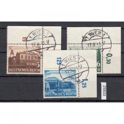 DR 1941, Mich.-Nr.: 764-67 gestempelt  Eckrand