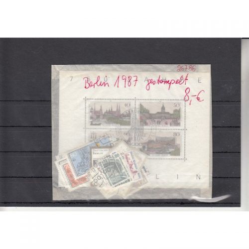 Berlin 1987, Mich.-Nr.: Komplett Gestempelt LUXUS (aus ABO)
