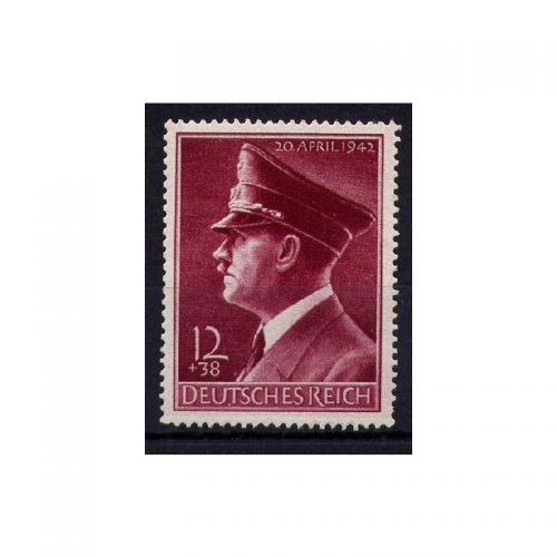 DR 1942, Mich.-Nr.: 813 x **  senkr. Gummirifflung
