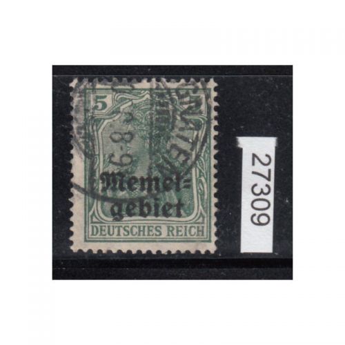 Memel 1920 Mi.  Nr. 1 b gestempelt/ geprüft