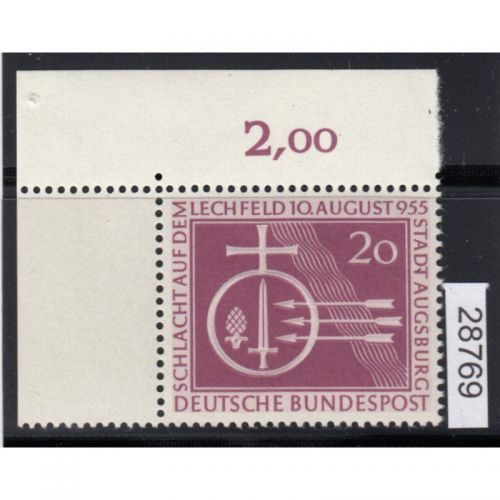 Bund 1955, Mich.-Nr.: 216 ** Eckrand   Ecke 1