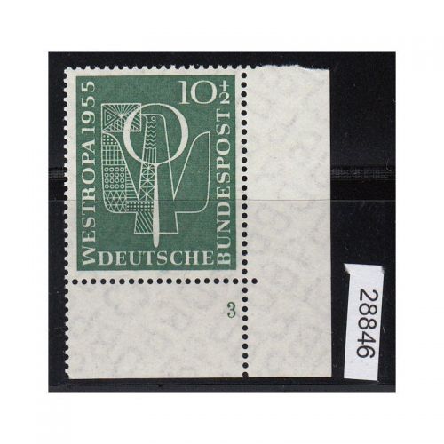 Bund 1955, Mich.-Nr.: 217 ** FN 3 Eckrand