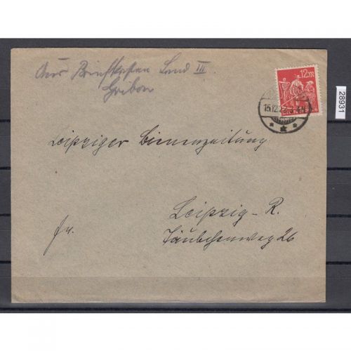 DR 1922, Mich.-Nr.: 240  Brief   geprüft  Befund