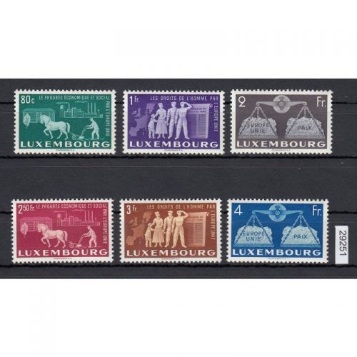 Luxemburg 1951, Mich.-Nr.: 478-83 **