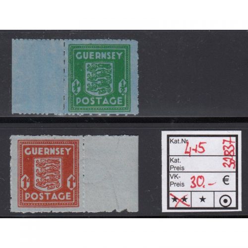 Guernsey, Mi.-Nr. 4+5 **