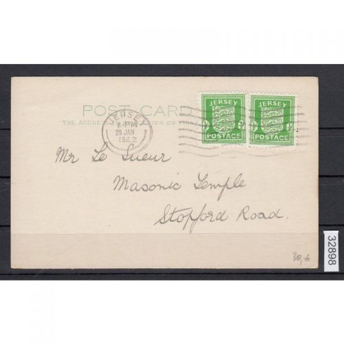 Jersey, Mi.-Nr. 1 Karte  FDC