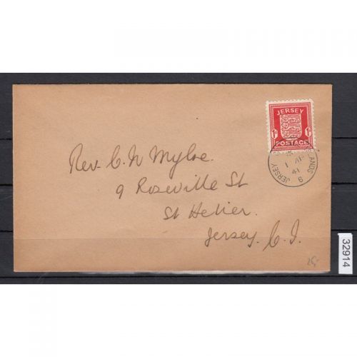 Jersey, Mi.-Nr. 1 Brief  FDC