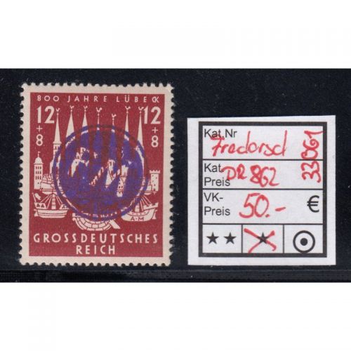 Fredersdorf bei Berlin, Mich.-Nr.: DR 862 *  nicht Prüfbar