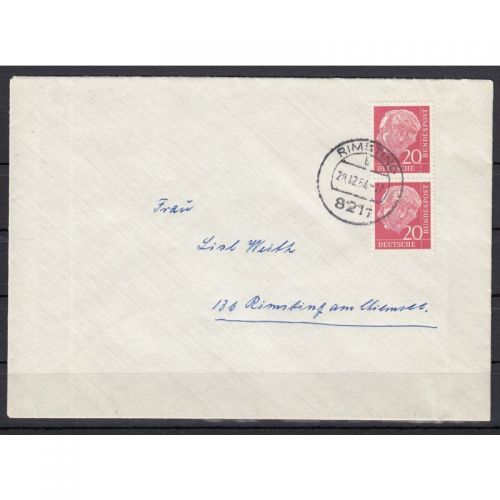 Bund 1960, Mich.-Nr.: 185 Y I   aus H-Blatt gestempelt auf Brief