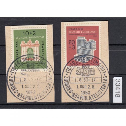 Bund 1953, Mich.-Nr.: 171+72 LUXUS Gestempelt