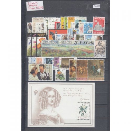 Belgien 1990, Mich.-Nr.: komplett **