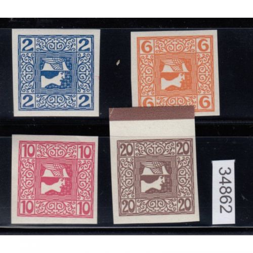 Österreich 1908, Mich.-Nr.: 157-60 z **