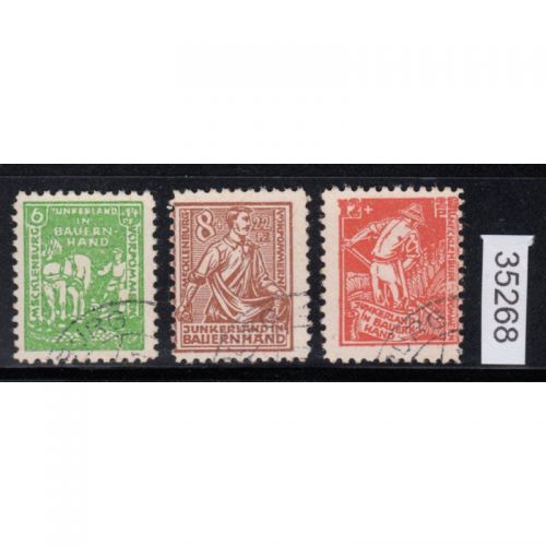 SBZ  1945 Mi.-Nr.:  23-25 b gest. gepr.